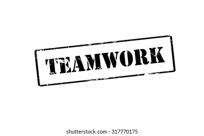 Rubber stamp with word teamwork inside, vector illustration