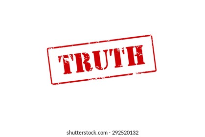 Rubber stamp with word truth inside, vector illustration