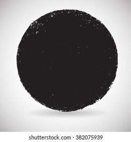 Rubber Stamp.Grunge Circles. Banners, Insignias , Logos, Icons,Frame Shape. Circular Brush Stroke vector