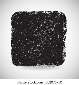 Rubber Stamp.Grunge square. Banners, Insignias , Logos, Icons,Frame Shape. Brush Stroke vector