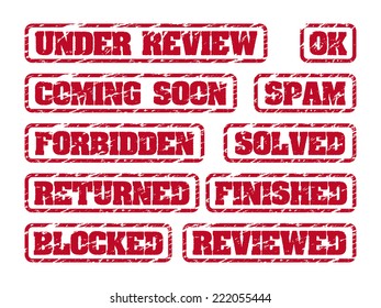 Rubber stamps
