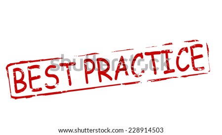 Rubber stamps with text best practice inside, vector illustration
