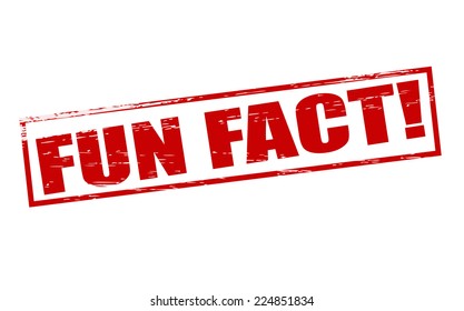 Rubber stamps with text fun fact inside, vector illustration