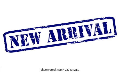 Rubber stamps with text new arrival inside, vector illustration