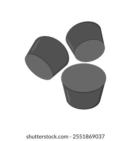 Rubber Stopper Flat Icon, Vector illustration