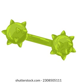 Rubber toy for Dogs. Pet shop. Puppy training equipment, accessories. Vector flat illustration isolated on the white background.