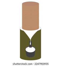 Vector De Árbol De Goma Para Edición De Diseño