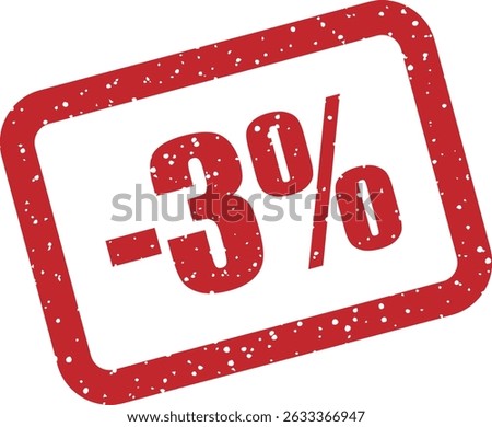 Rubber vector stamp with bold 
