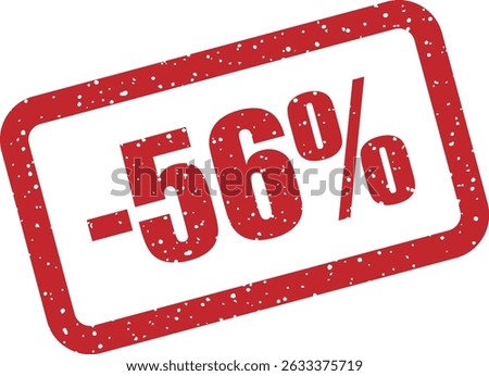 Rubber vector stamp with bold 