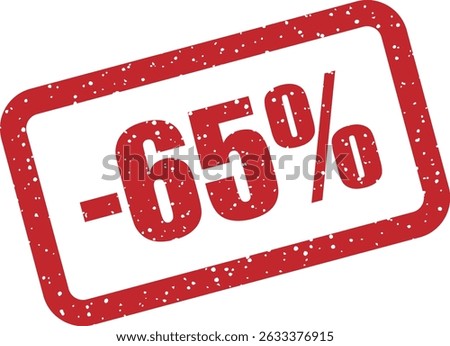 Rubber vector stamp with bold 