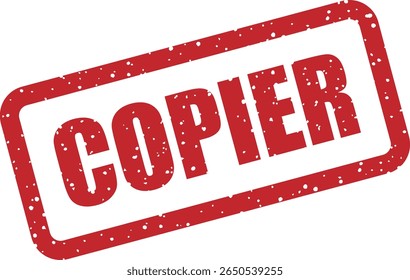 Carimbo de borracha com a palavra francesa "COPIER" (para copiar). Adequado para prompts de duplicação, avisos de "copiar este" ou fluxos de trabalho de documentos
