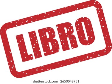 Rubber vector stempel met het Spaanse woord 