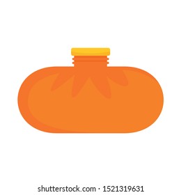 Rubber warmer icon. Flat illustration of rubber warmer vector icon for web design