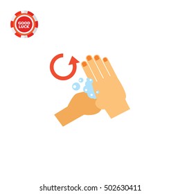 Rubbing Base of Thumbs Icon