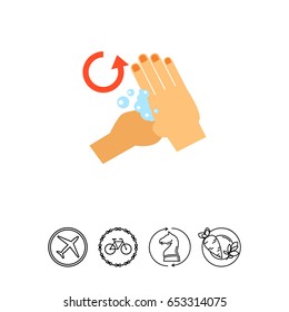 Rubbing Base of Thumbs Icon