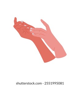 Rubbing Hand Gesture Icon, Vector illustration