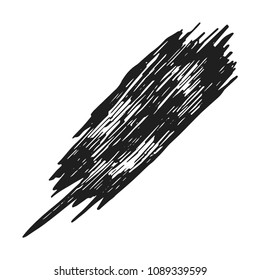 rubbing scratch icon vector sketch. hand insulated drawing.