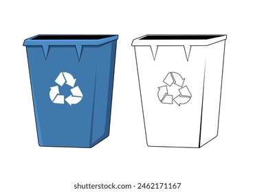Rubbish Bin Design Illustration vector eps format , suitable for your design needs, logo, illustration, animation, etc.