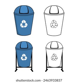 Rubbish Bin Design Illustration vector eps format , suitable for your design needs, logo, illustration, animation, etc.