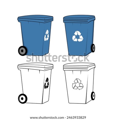 Rubbish Bin Design Illustration vector eps format , suitable for your design needs, logo, illustration, animation, etc.