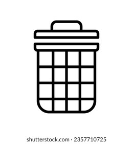 rubbish bin icon design, illustration design