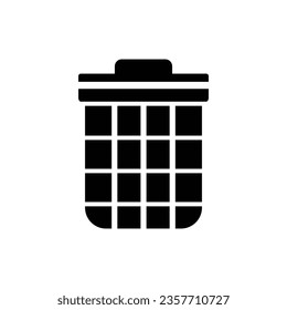 rubbish bin icon design, illustration design