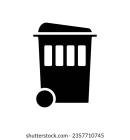 rubbish bin icon design, illustration design