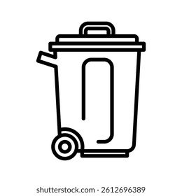 rubbish bin icon vector design template elegant style