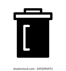 Rubbish Bin Icon Vector Symbol Design Illustration