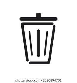 Rubbish Bin Logo Vector Icon Template Illustration