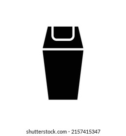 rubbish bin new icon simple vector
