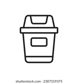 Ilustración vectorial de contorno de bandeja de goma