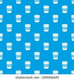 Rubbish bin pattern vector seamless blue repeat for any use