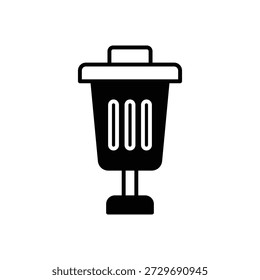 Rubbish Bin Waste Container Fill Icon: Park Cleanliness