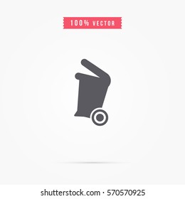 Rubbish can icon