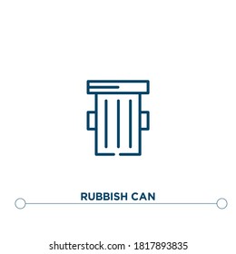 la basura puede esbozar el icono del vector. ilustración de elemento simple. la basura puede esbozar un icono del concepto de industria editable. se puede usar para web y móvil
