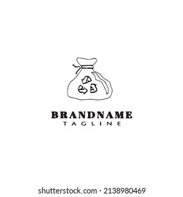 rubbish logo design icon modern vector illustration