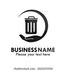 Rubbish save logo template illustration