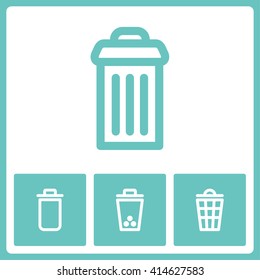 Rubbish sign. Web vector graphic. Design collection.