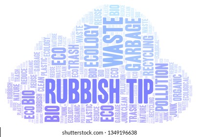 Rubbish Tip word cloud.