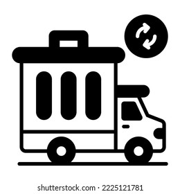 rubbish truck Modern concepts design, Premium quality vector illustration concept. Vector symbol.