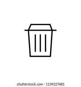 Rubbish vector icon