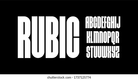 Rubic, Bold Condensed Font For Poster And Head Line 