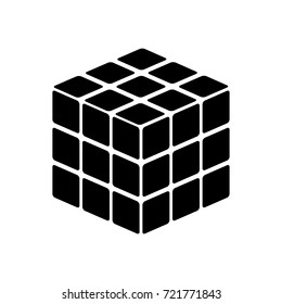 Rubic's Cube Game Shape Icon .