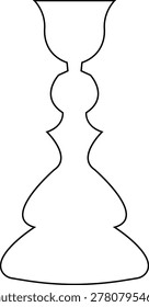 Rubin,s vase icon, as concept of self knowing, Psychologist counseling. Psychotherapy. Psychology, Vase Silhouette depth perception and figure-ground organization, creating a mind-bending experience
