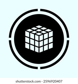 rubiq toy icon simple design