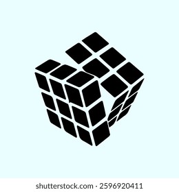 rubiq toy icon simple design