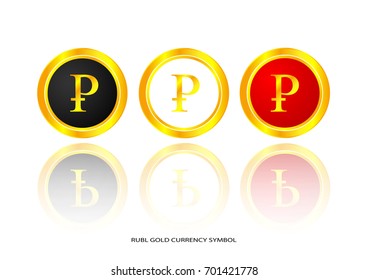 Ruble gold symbol