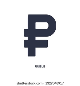ruble icon. Simple element illustration from culture concept. ruble editable symbol design on white background. Can be use for web and mobile.