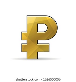 Ruble sign. Currency vector icon.